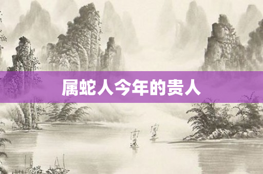 属蛇人今年的贵人