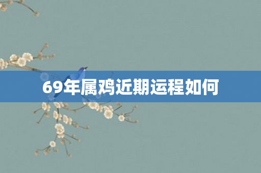 69年属鸡近期运程如何