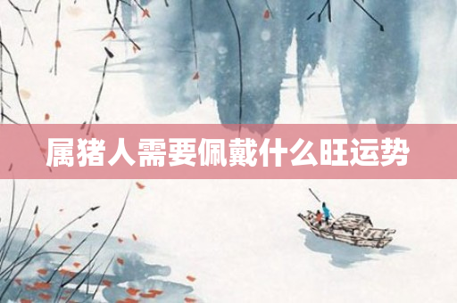 属猪人需要佩戴什么旺运势