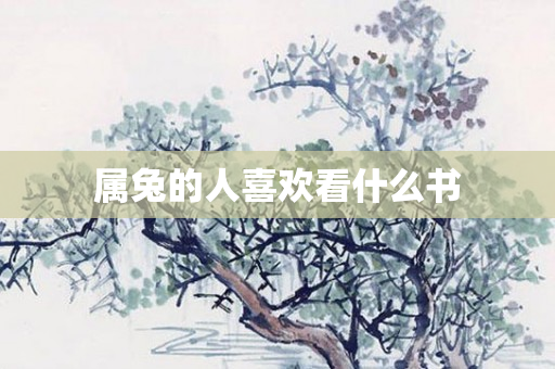 属兔的人喜欢看什么书