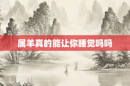 属羊真的能让你睡觉吗吗