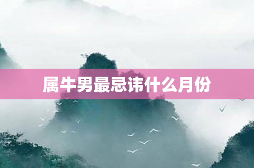 属牛男最忌讳什么月份