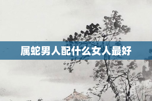 属蛇男人配什么女人更好