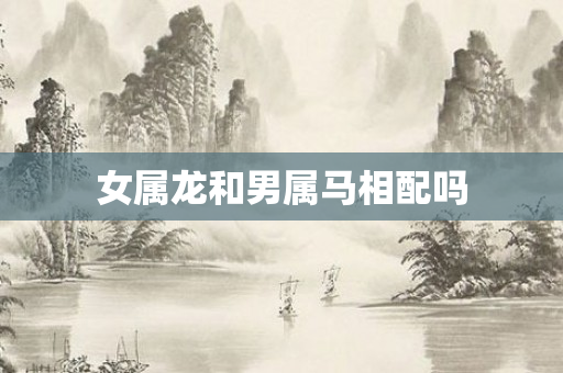 女属龙和男属马相配吗