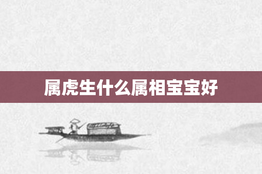 属虎生什么属相宝宝好