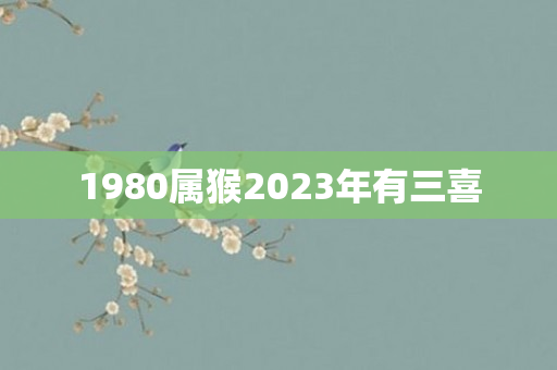 1980属猴2023年有三喜