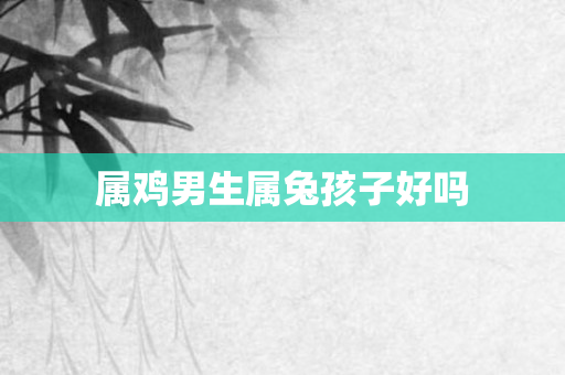 属鸡男生属兔孩子好吗