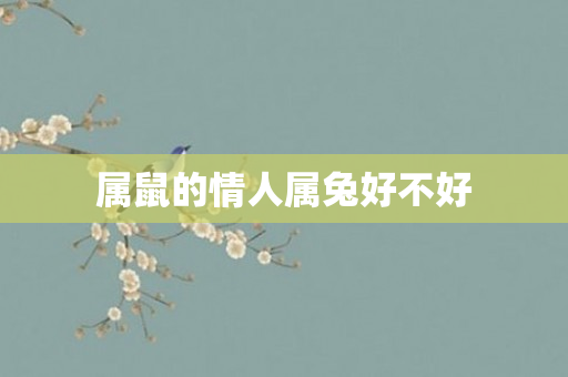属鼠的情人属兔好不好