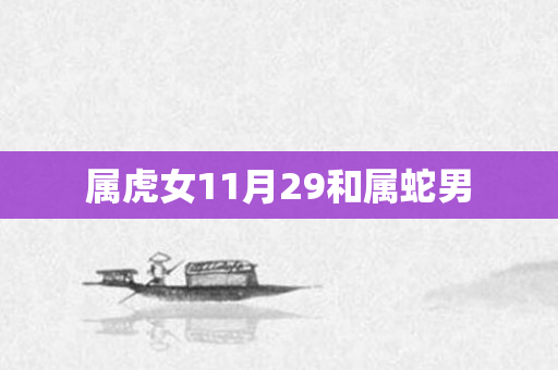 属虎女11月29和属蛇男