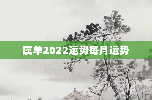 属羊2022运势每月运势