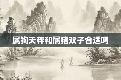 属狗天秤和属猪双子合适吗
