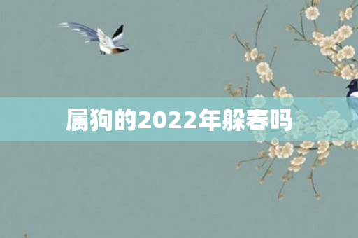 属狗的2022年躲春吗