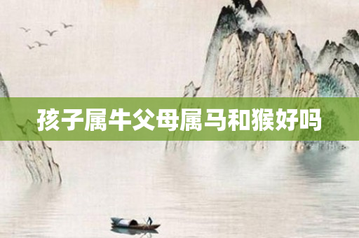 孩子属牛父母属马和猴好吗