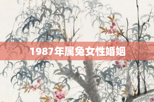 1987年属兔女性婚姻