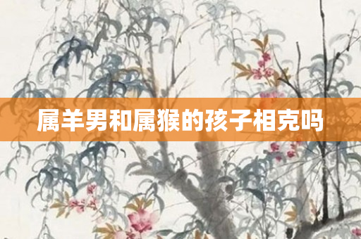 属羊男和属猴的孩子相克吗