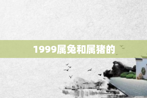 1999属兔和属猪的
