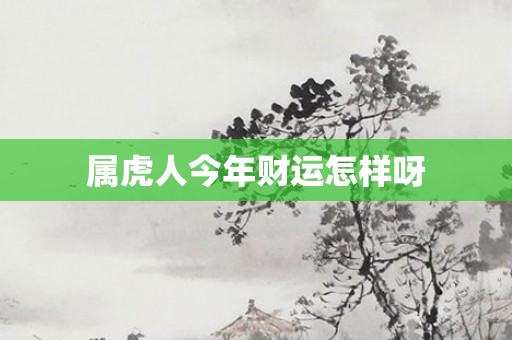 属虎人今年财运怎样呀