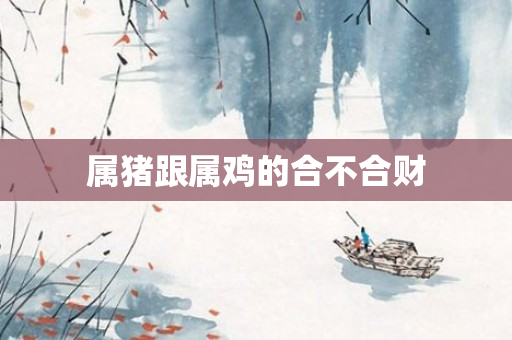 属猪跟属鸡的合不合财