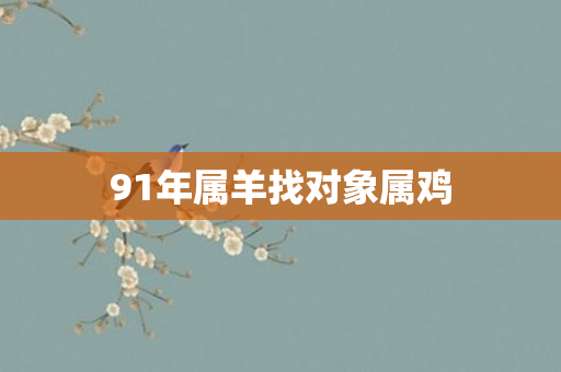 91年属羊找对象属鸡