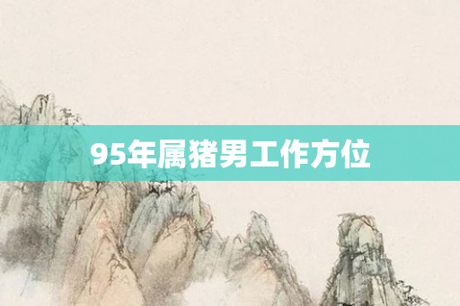 95年属猪男工作方位