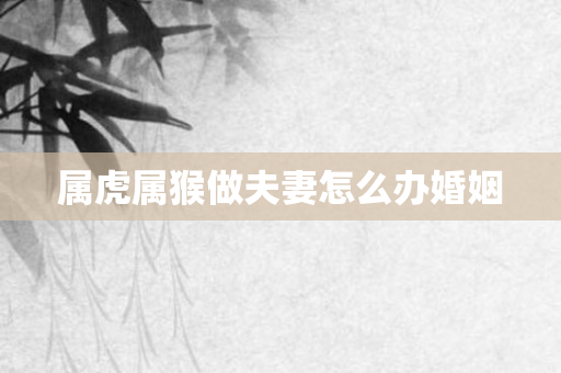 属虎属猴做夫妻怎么办婚姻