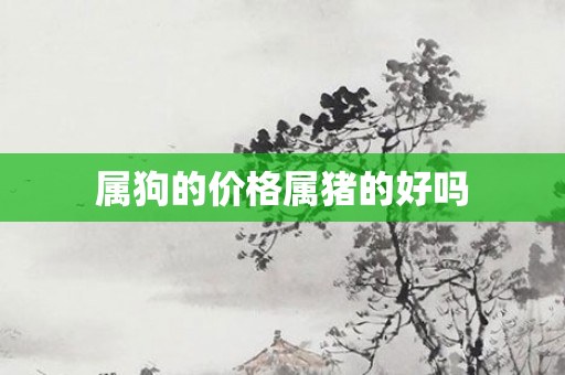 属狗的价格属猪的好吗