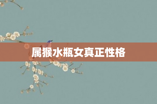 属猴水瓶女真正性格