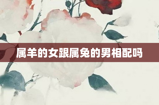 属羊的女跟属兔的男相配吗