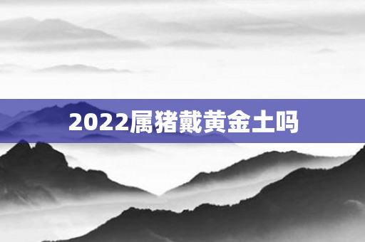 2022属猪戴黄金土吗