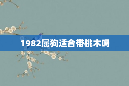 1982属狗适合带桃木吗