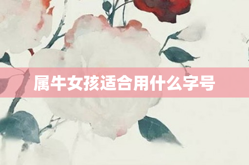 属牛女孩适合用什么字号