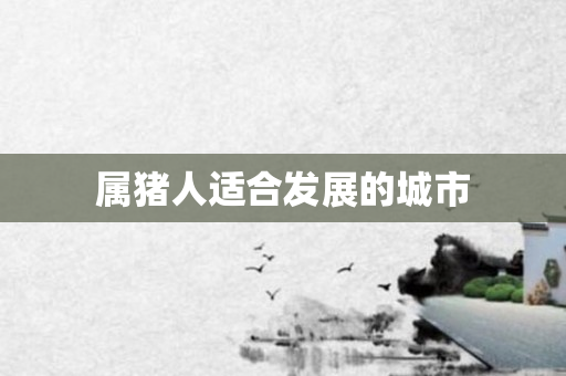 属猪人适合发展的城市