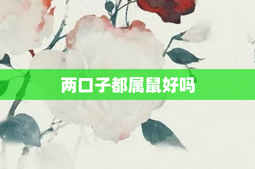 两口子都属鼠好吗