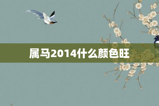 属马2014什么颜色旺