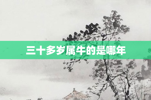 三十多岁属牛的是哪年