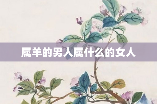 属羊的男人属什么的女人