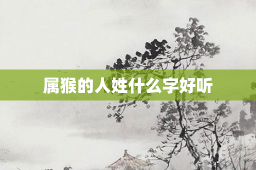 属猴的人姓什么字好听