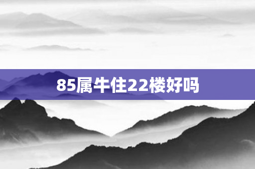 85属牛住22楼好吗