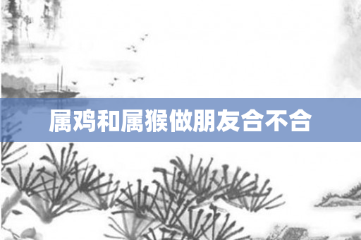 属鸡和属猴做朋友合不合
