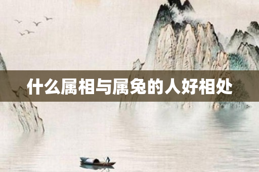 什么属相与属兔的人好相处