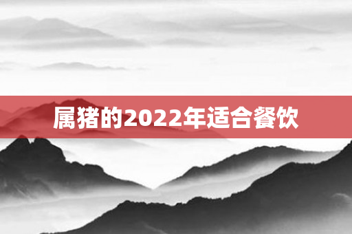 属猪的2022年适合餐饮