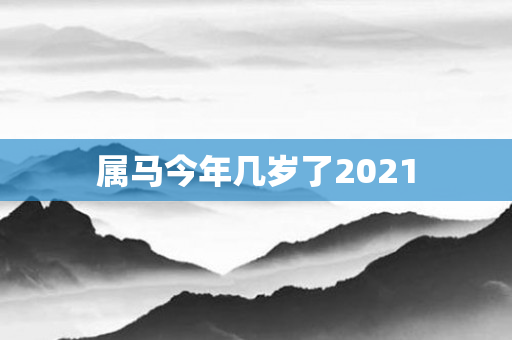 属马今年几岁了2021