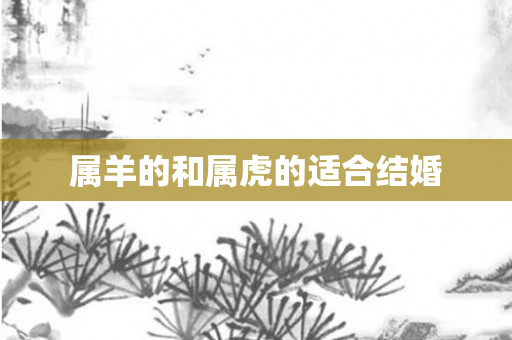 属羊的和属虎的适合结婚