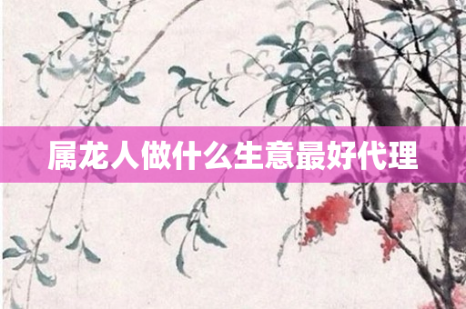 属龙人做什么生意更好 *** 