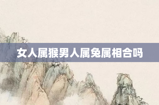 女人属猴男人属兔属相合吗