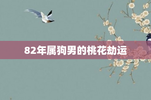 82年属狗男的桃花劫运