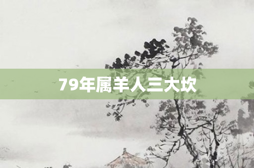 79年属羊人三大坎