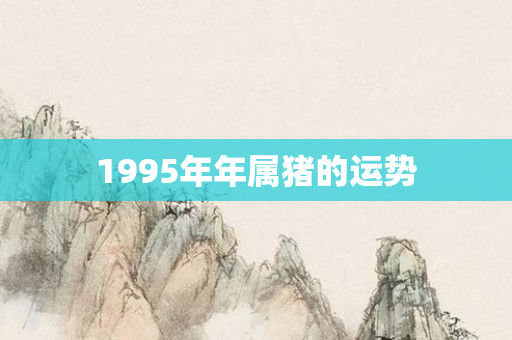1995年年属猪的运势