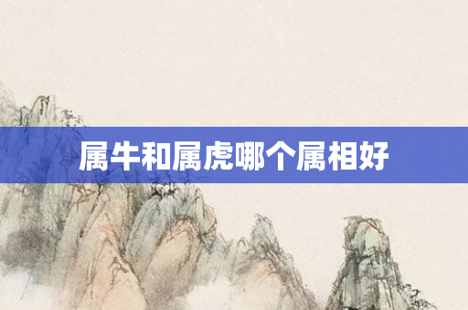 属牛和属虎哪个属相好