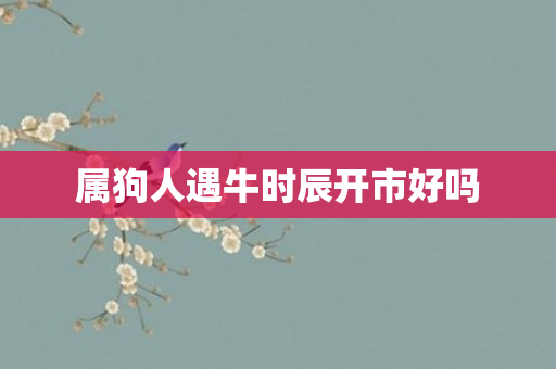 属狗人遇牛时辰开市好吗
